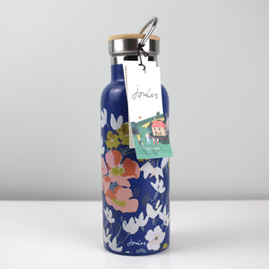 Joules Floral Metal Water Bottle